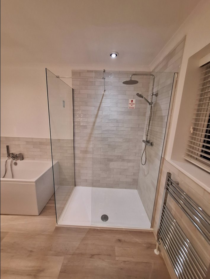 Walk-In Shower by Bhatt Plumbing & Heating